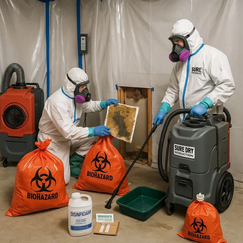 Contaminated Water Handling Protocols process in McClusky, ND